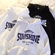 HOODIE SUNSHINE-SWEATSHIRT-OUTERWEAR-BLACK-MEN-WOMEN-HOODIE-THICK-HOODIE-KECE-AESTHETIC-HOODIE-KOREA