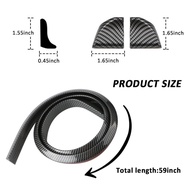 Spoiler Lips Ducktail Carbon Belakang 3d Universal - Lebar 3.5cm Sedan Kit Modifikasi Universal