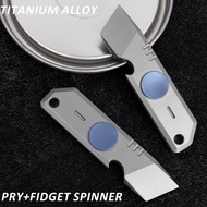 Titanium Alloy Multifunctional Crowbar with Fidget Spinner and Other Functions EDC Tools