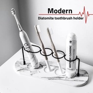 Diatomite Toothbrush Holder Quick Dry Toothpaste Rack Storage Rack for Bathroom