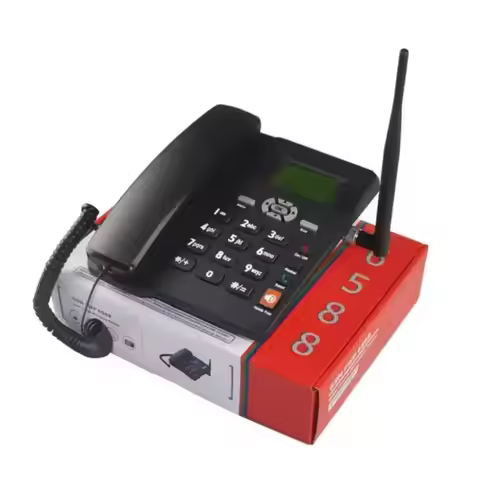 ETS-6588 with FM Radio Dual Sim Card GSM Desktop Phone Landline GSM Fixed Wireless Phone