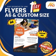 Flyers Express.Brochure Express.Digital Print.Fast Print. size A6 CUSTOM SIZE