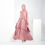 Women's Plain Premium Spandex Tunic Set | Batwing Top and Long Skirt - Safaa