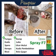 Pawpaw PS Herbs Herb Spray F7 For Cat Ubat Kurap Kucing Luka Fungus Ulser Ulcer Sporo Untuk Kucing A