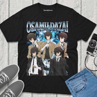 Dazai Bungou Stray Dogs T-Shirt Anime Vintage Streetwear Anime Bsd Fanmerch Bungo Stray Dogs Fan Mer