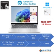 HP OmniBook x Laptop 14-fe1013QU - Silver (SD X Plus/16GB RAM/512GB SSD/14" Diagonal 2.2K Touch Disp