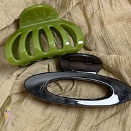 INNICE Hollow Pumpkin Hair Clip, Geometric Styling Tools Ellipse Hair Claws, Elegant Plastic Ponytai