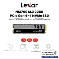 LEXAR NM790 PCIe Gen 4×4 NVMe SSD (7400R/6500W) - 1TB, 2TB & 4TB