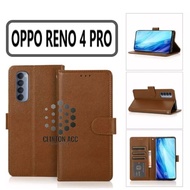 Case HP OPPO RENO 4 PRO FLIP WALLET LEATHER WALLET SOFTCASE PREMIUM FLIP COVER Saung Open Close FLIP CASE OPPO RENO 4 PRO