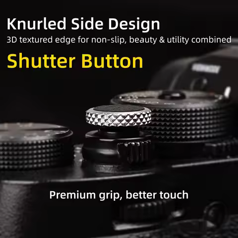 Soft Leather Camera Shutter Release Button for Fuji XT5 XT50 XT30II X100VI XE5 XE4 Nikon ZF Canon Le