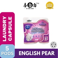 Xibaibai English Pear Super Laundry Capsule (5 Pcs x 8g