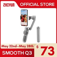 ZHIYUN Official SMOOTH Q3 Gimbal Smartphone 3-Axis Phone Gimbals Portable Stabilizer for iPhone 14 p