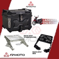 F2 Moto LAGENDA 115z Fi RACK LIPAT + F2-Moto TOP BOX SET