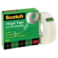 3M 810-1/2 ''x36Y/810-3/4 ''/810-LM 3/4 ''(19mmX25m) Invisible Tape Refill Pack