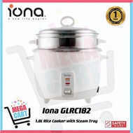 Iona 1.8L Rice Cooker with Steam Tray GLRC182 | GLRC 182 (1 Year Warranty)