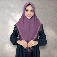Hijab instan viona renda prada by Rafilah  hijab wanita muslim