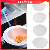 [Flameer] High- Quartz Silica Crucible Dish Cup for Melting Casting Refining Gold
