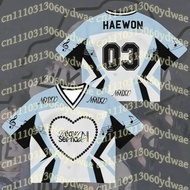 NMIXX Heavy Serenade Cropped Jersey Kpop Merch 3D Print T-shirt Haewon Sullyoon Jiwoo Nswer Fans Str