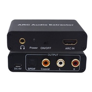 -Compatible to Optical Audio Adapter,Audio Extractor to Optical SPDIF Coaxial 3.5mm AUX Sound Extrac