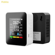 Picbliss Air Quality Monitor CO2 Detector Temperature Relative Humidity CO2 Meter Formaldehyde Detec