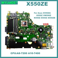 X550ZE Motherboard For Asus X550ZE X550ZA X550Z X750Z K555Z VM590Z A555Z X750DP K550D Mainboard A8 A