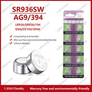 40PCS-200PCS AG9 394 LR936 394A L936F SR936SW 1.55V Lithium Batteries Button Battery for Watch Toys