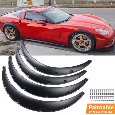For Chevrolet Corvette C3 C4 C5 C6 4Pcs Fender Flares Wide Body Kit Wheel Arches