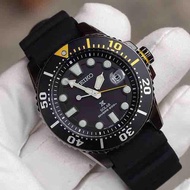 BNIB Seiko Prospex Solar Diver's 200M SNE441 SNE441P1 SNE441P Black Dial Rubber Strap Men's Watch