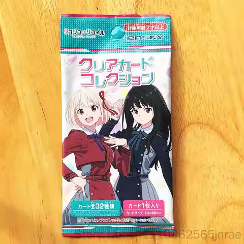 Ensky Lycoris Recoil Japanese Original Clear Transparent Collectible Cards Blind Pack Anime Merchand