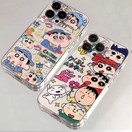 Crayon Shin-chan Phone Case For OPPO Reno 8 Pro 7 4  6 5 Lite 5F 5Z 6Z 7Z 8Z 8T 5G A74 4G Transparen