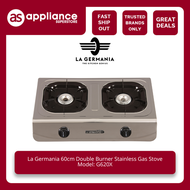 La Germania 60cm Double Burner Stainless Gas Stove G620X