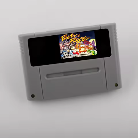 Pocky&Rocky 1 2 Link 018 for SNES Card 19 Kinds 16-Bit Game Cartridge USA/EUR Video Game Console Gam