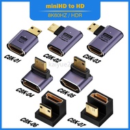 1PC for HDTV Projector PS4 PS5 Laptop PCHDMI2.1 Cable Adapter mini micro hdmi to HDMI 2.1 Converter 