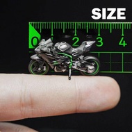 Kawasaki Motors H2R 1/64 Heavy Machine Alloy Car Wheels Can Be Turned Ninja H2r Diecast Car
