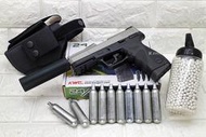 武SHOW KWC TAURUS PT24/7 手槍 CO2槍 刺客版 雙色 優惠組D ( 巴西金牛座BB槍BB彈玩具槍