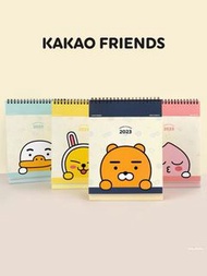 kakao friends 月曆 日曆 2023年 台曆 檯曆 擺設 裝飾 禮物 春植 ryan apeach 屁桃 muzi tube