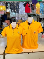เสื้อเหลืองโปโล ปัก ตราสัญลักษณ์ ร10 72 พรรษา  มี ชาย หญิง
