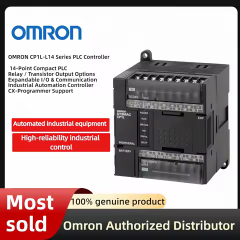 Original OMRON CP1L‑L14DR‑A / L14DR‑D / L14DT1‑D / L14DT‑A / L14DT‑D PLC Controller 14‑Point Program