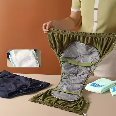 Special Washable Adult Diapers Made of Cotton with Strong Water Absorption for The Elderly Leak Proo