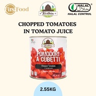 H'esthia Chopped Tomatoes in Tomato Juice 2.55KG [HALAL]