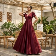 DRS SK057 Donia Dress Velvet Satin Casual Look Bridesmaid Premium Party