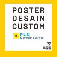 Custom PLN Electricity Services Safety Poster_A2 Size (60x42 cm) Without Frame or Frame