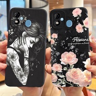 For itel A33 Plus Case Tattooed Girl Printing Soft TPU Silicone itel A33 Plus A33Plus Casing Phone S