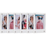SUNEZLGO 15 Pack Acrylic Fridge Magnetic Frame for Polaroid, 2.36x3.54 In Mini Picture Frames for Fu