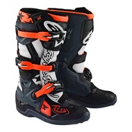 sepatu motocross/enduro/supermoto alpinestars tech7s×TLD grey orange white anak