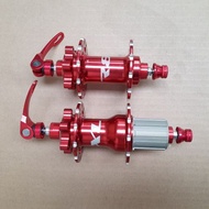 MERAH XLR 8 2 Color 2 H32 Red Freehub Hub