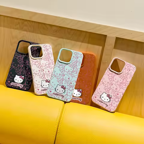 Cartoon cute H-Hello K-Kitty Lichee leather pattern Phone Case For Vivo Y400 Y39 Y29 Y19 Y04 Y19S Y2