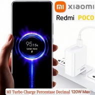 Xiaomi Charger redmi Charger poco 33w/67w/120w Max Original Turbo Charge Fast charging