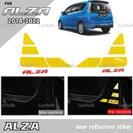 CarRefit Perodua Alza 2014-2022 shinning reflectors stiker accessories