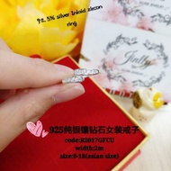 925 Silver Inlaid Zircon ring**925/925 Silver ring/925 Silver ring For Girls